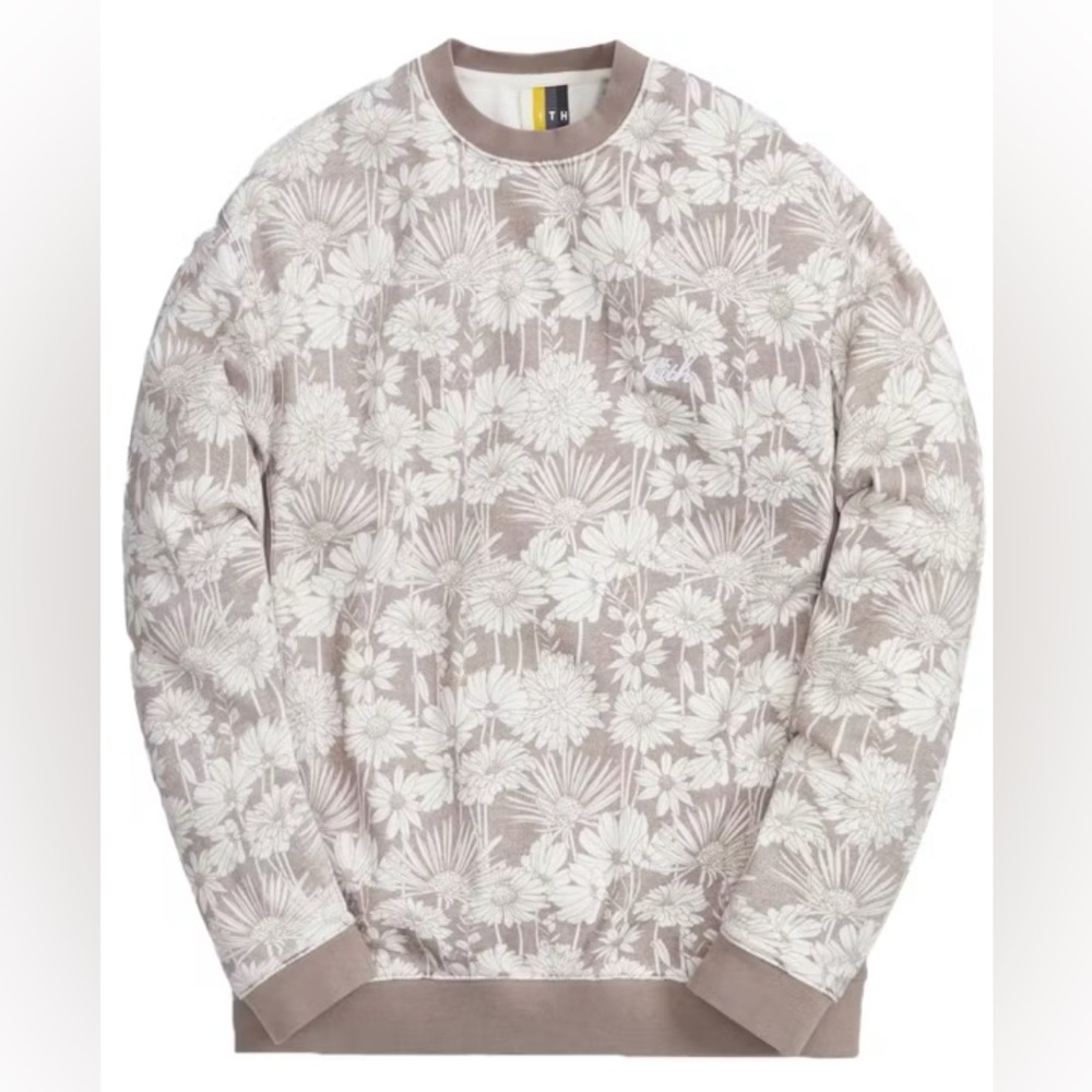 Kith Aster Floral Vintage Crewneck Dusty Mauve - XXL